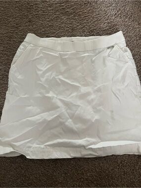 Rafaella White Mini Pull-On Skirt